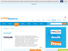 Tablet Screenshot of lexmark.prehlad-tlaciarni.sk